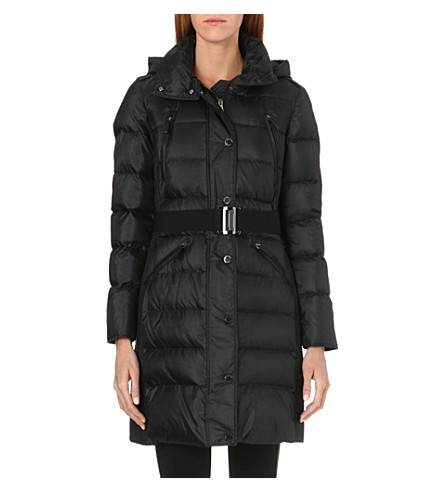 BURBERRY - Hooded quilted coat | Selfridges.com