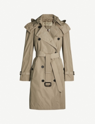 amberford hooded trench coat
