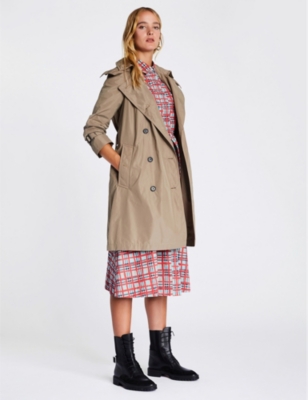 burberry amberford hooded trench coat