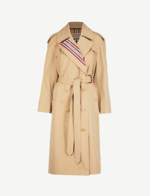 burberry striped trench coat