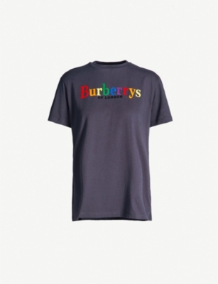 burberry rainbow logo t shirt