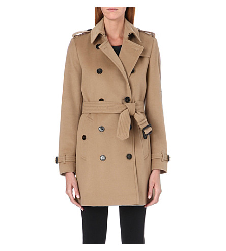 BURBERRY - The Kensington mid-length wool and cashmere-blend trench ...