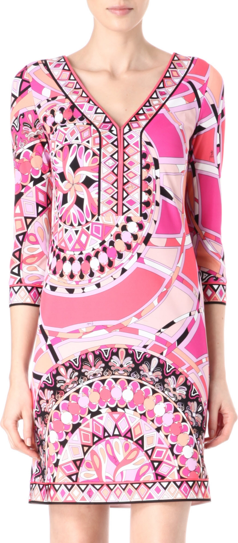 EMILIO PUCCI   V neck tunic dress