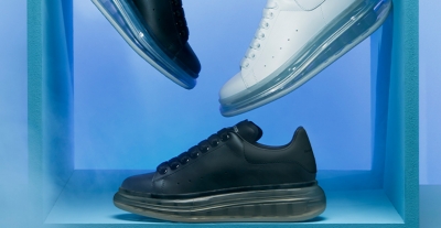 alexander mcqueen black transparent sole