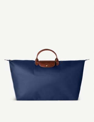 Le Pliage Large Travel Bag In Navy