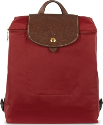 longchamp backpack red