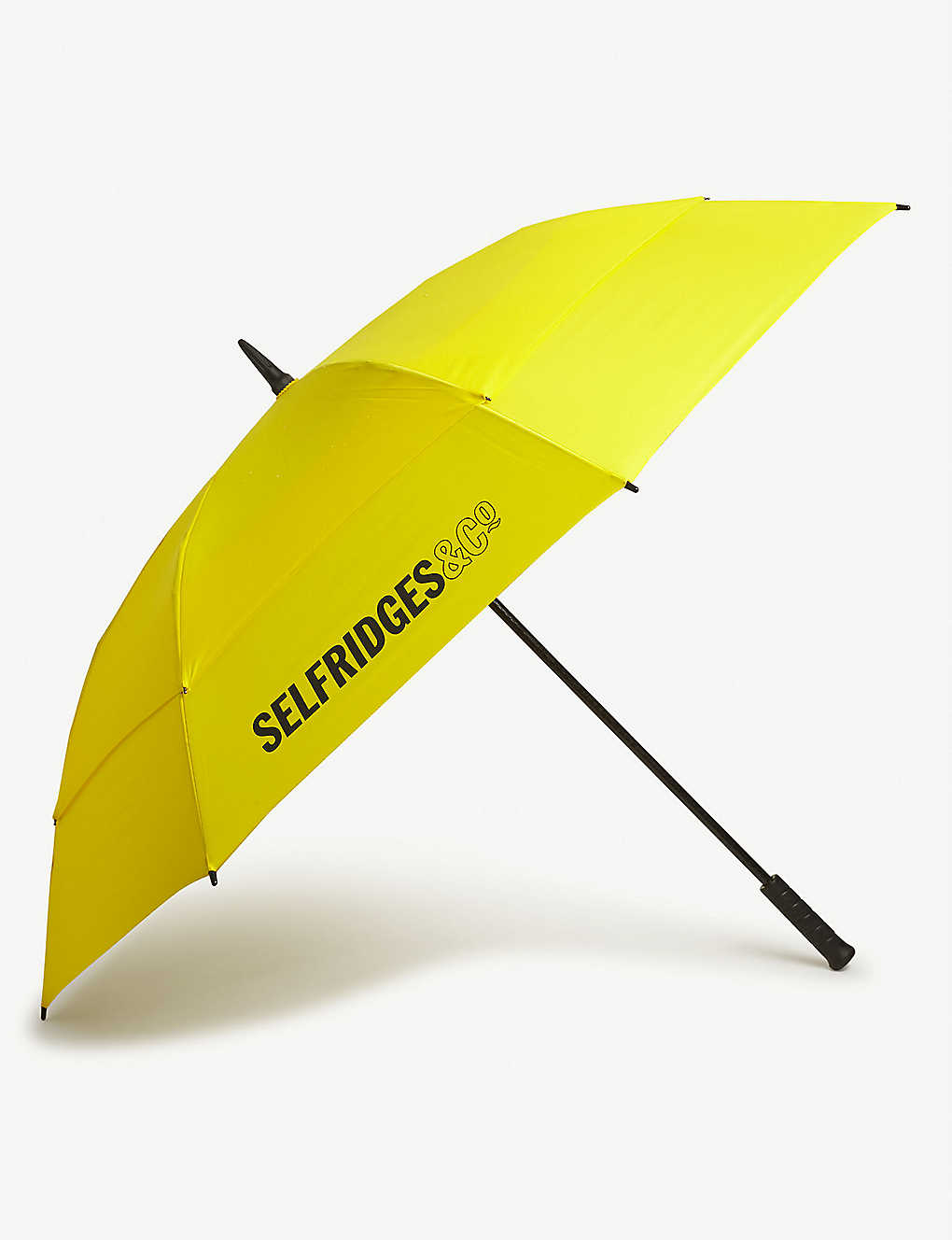 Fulton Selfridges Golf Umbrella In Yellow