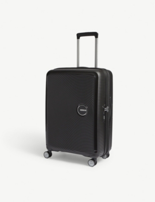 Shop American Tourister Bass Black Soundbox Expandable Four-wheel Suitcase 67cm