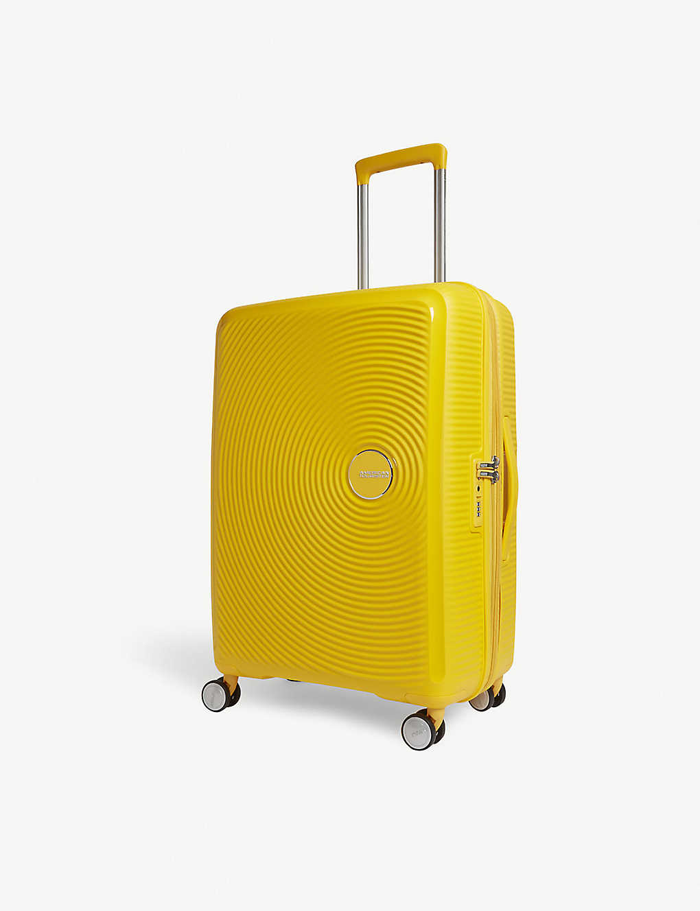 American Tourister Soundbox Expandable Four-wheel Suitcase 67cm In Golden Yellow