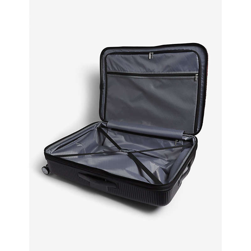 Shop American Tourister Bass Black Soundbox Expandable Four-wheel Suitcase