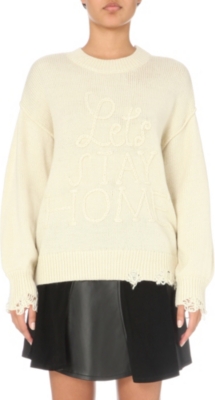 WILDFOX   Lets stay home knitted jumper