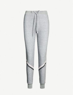 WILDFOX Spectral contrast-trim cotton-blend jogging bottoms
