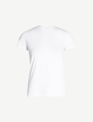 VINCE: Essential round-neck pima cotton T-shirt