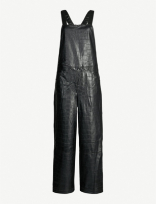 nanushka leather jumpsuit