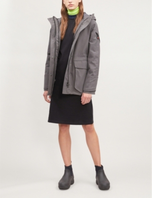 49 WINTERS MID PARKA HOODED COTTON-BLEND JACKET