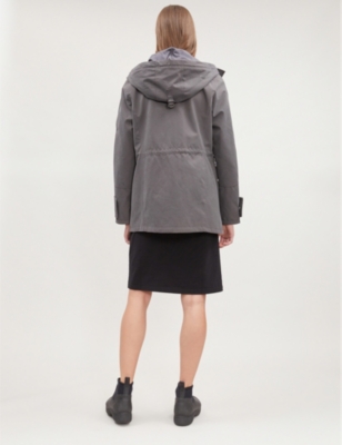 49 WINTERS MID PARKA HOODED COTTON-BLEND JACKET