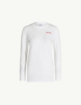 DOUBLE TROUBLE GANG The Boss cotton-jersey top