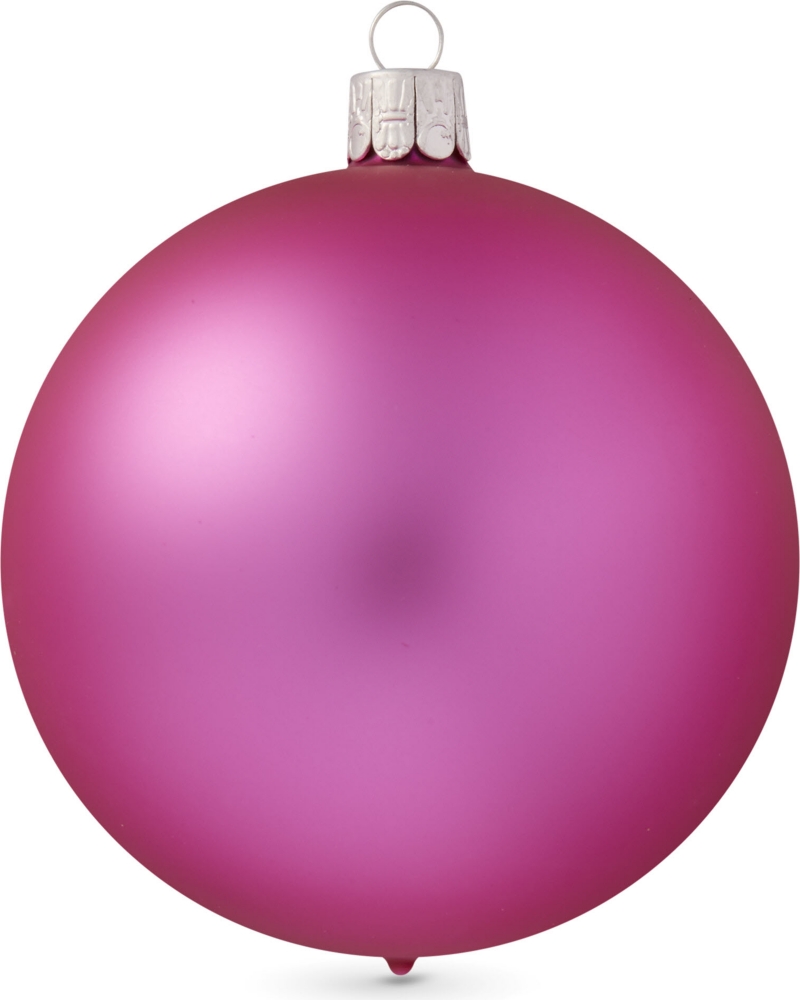 CHRISTMAS   Neon pink bauble 10cm