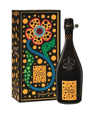 VEUVE CLICQUOT LIMITED LOUIS VUITTON TRAVELERS BOTTLE AND GLASS