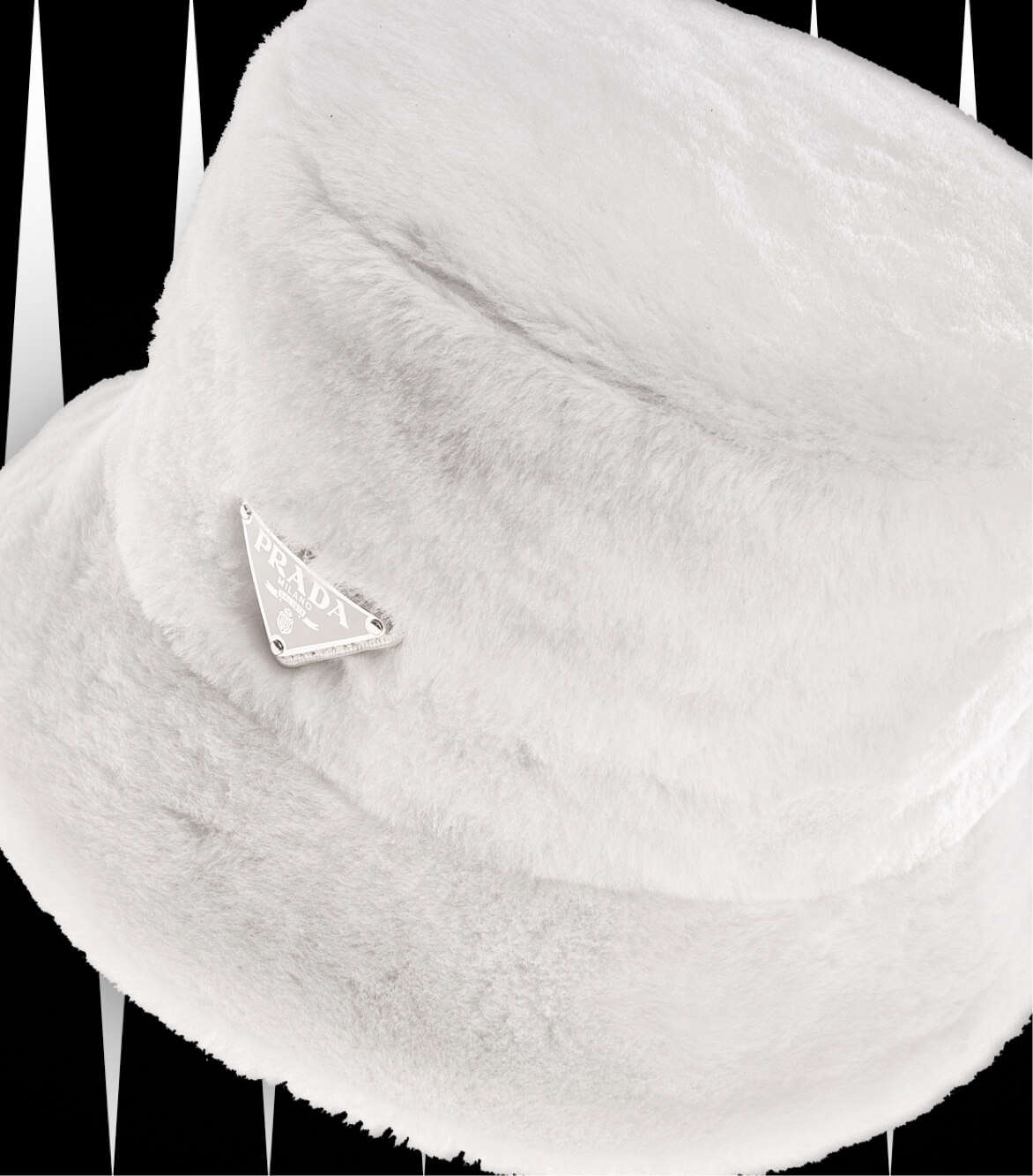 Fluffy prada discount hat