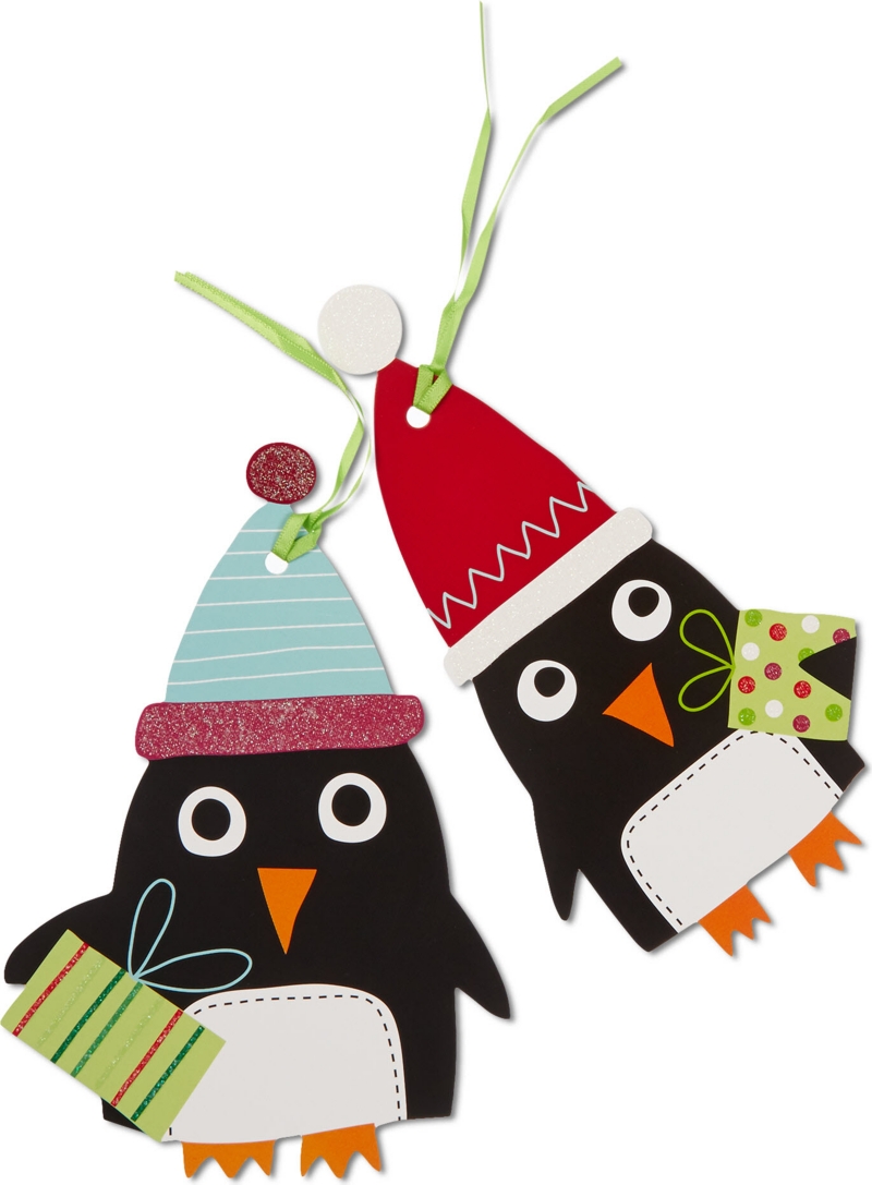 CHRISTMAS   Jumbo penguin gift tags