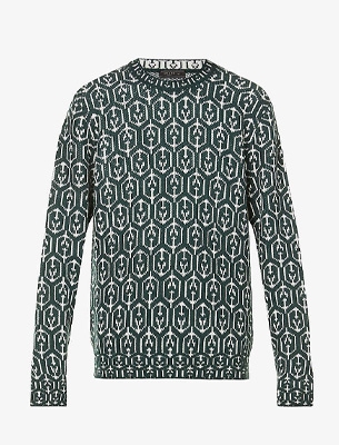 Louis Vuitton LV Studio Jacquard Crewneck, Men's Fashion, Tops & Sets,  Tshirts & Polo Shirts on Carousell