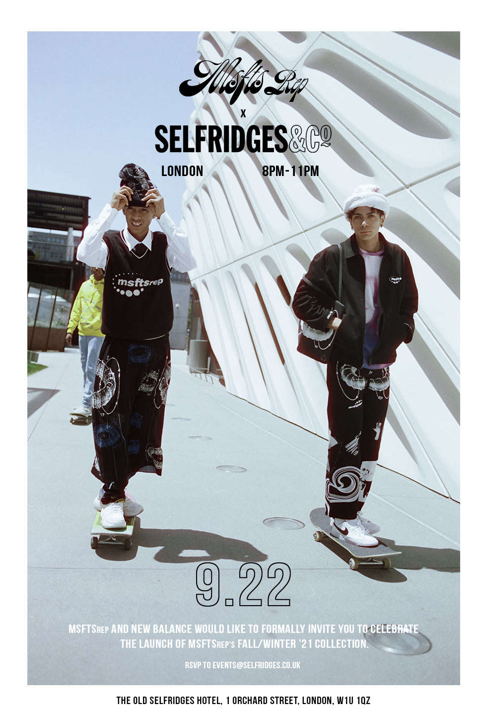 Jaden Smith Launches MSFTSrep's Fall 2022 Collection at Selfridges