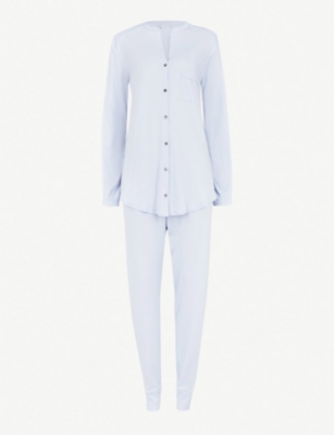 HANRO: Pure Essence cotton-jersey pyjama set