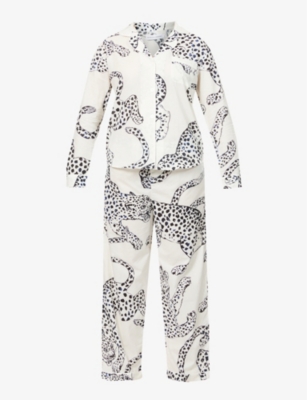 DESMOND AND DEMPSEY: Printed cotton pyjama set