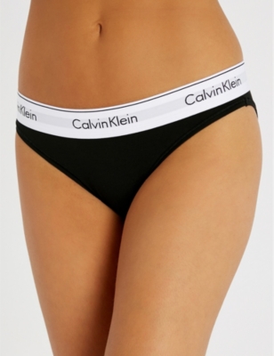 Calvin Klein Modern Cotton Bikini In Black