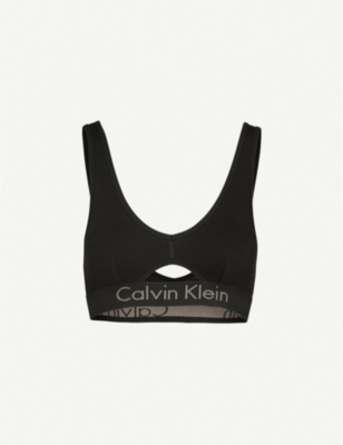 CALVIN KLEIN - Body cotton-jersey bralette | Selfridges.com