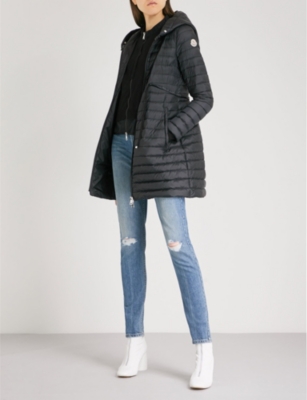 moncler barbel hooded puffer coat