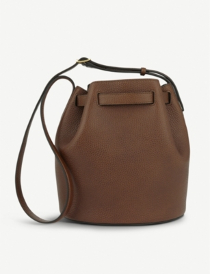 MULBERRY 僧院 皮革 桶 袋