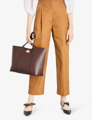MULBERRY: Bayswater small grained-leather tote