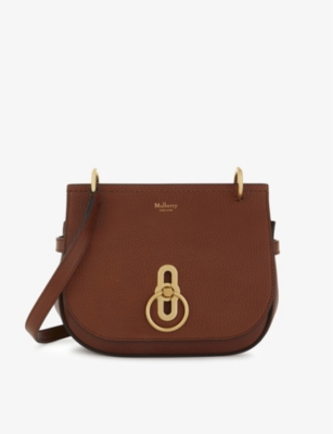 MULBERRY: Amberley small pebbled-leather satchel bag