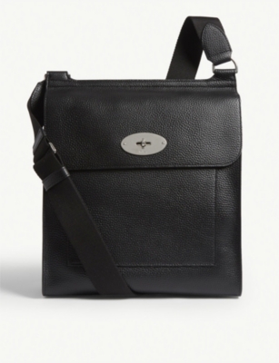 MULBERRY: Antony large grained-leather messenger bag