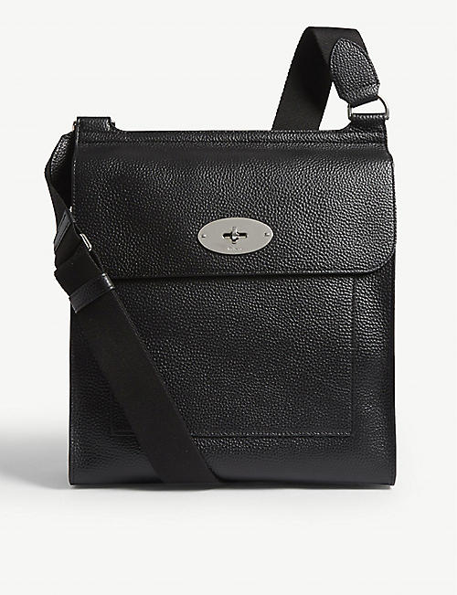 MULBERRY: Antony large grained-leather messenger bag