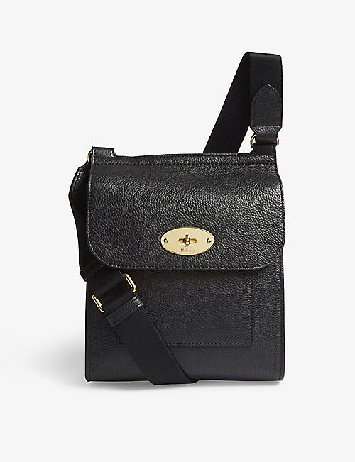 MULBERRY: Antony small grained-leather messenger bag