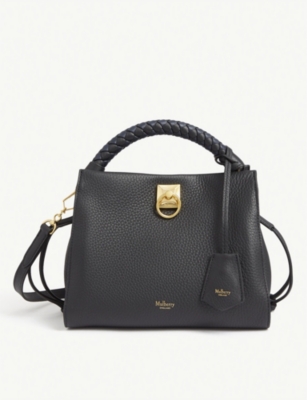 mulberry black messenger bag