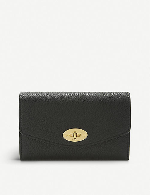 MULBERRY: Darley medium grained leather wallet