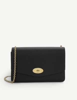 mulberry medium lily croc black