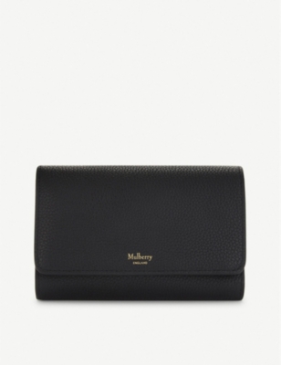 MULBERRY French medium grained leather continental wallet