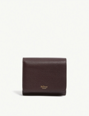 Mulberry Continental Small French Wallet in Purple