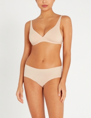 HANRO Stretch-cotton jersey soft-cup triangle bra