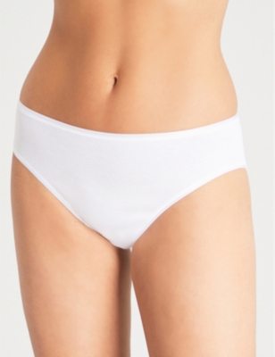 Hanro Cotton Seamless Midi Brief - Underwear from  UK