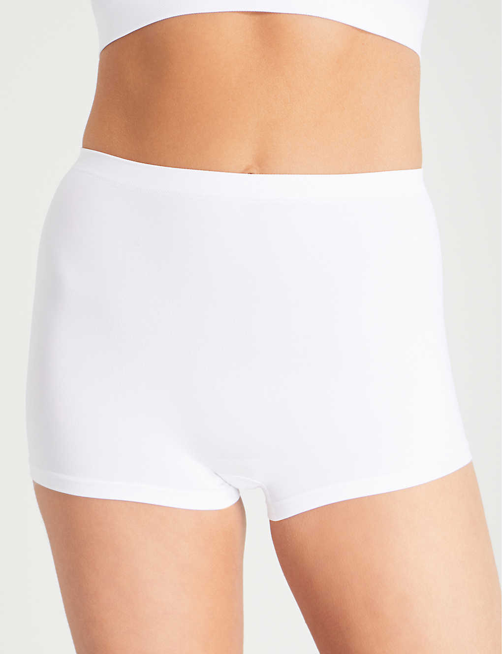 Shop Hanro Womens White Touch Feeling Microfiber Boy Shorts