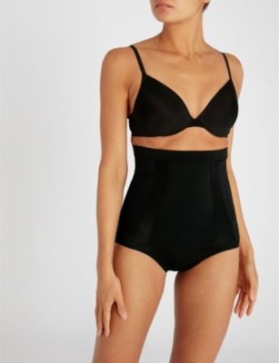 Spanx Oncore High-waist Jersey Briefs In Black