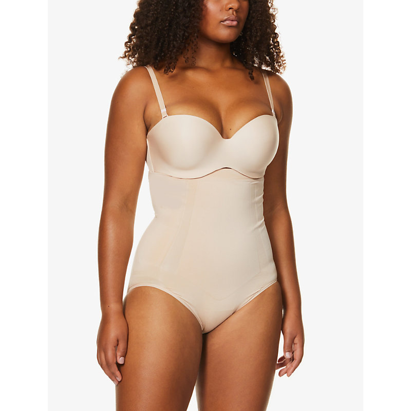 Shop Spanx Women's Soft Nude Ladies Soft Nude Beige Super Duper High-waisted Briefs, Size: