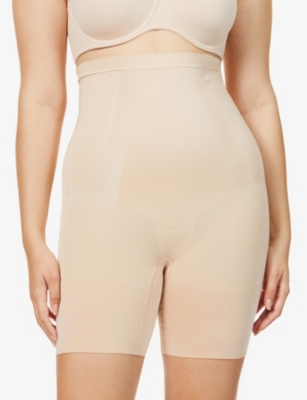 Spanx Super Firm Control Oncore High Waisted Mid Thigh Short - Soft Nude