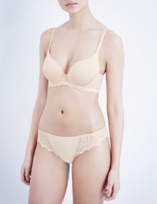 SIMONE PERELE - Caresse 3D Spacer and stretch-lace underwired plunge bra